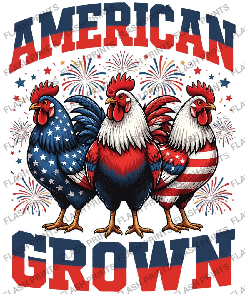 American Grown Patriotic Roosters - Adult