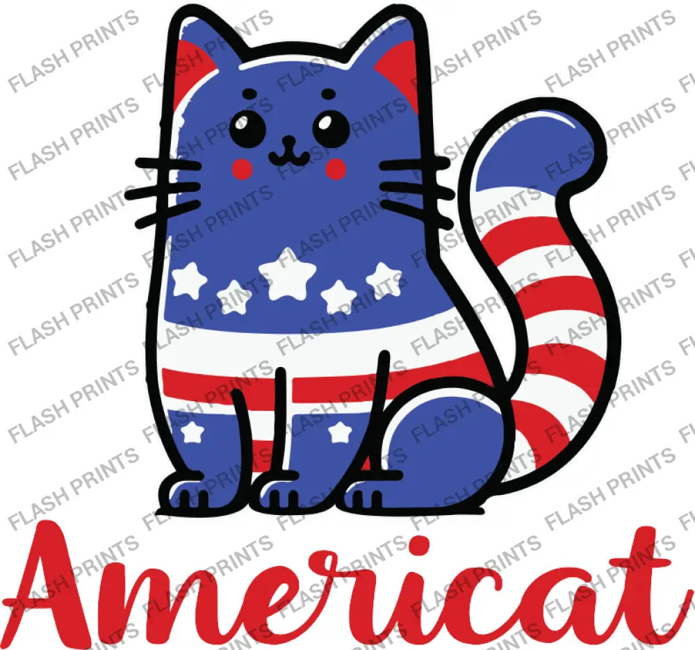 Americat Patriotic Kitty - Adult
