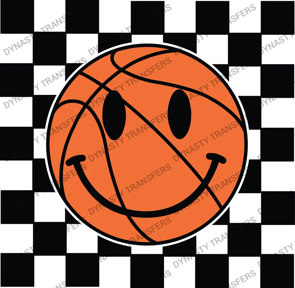 Basketball Retro Smiley