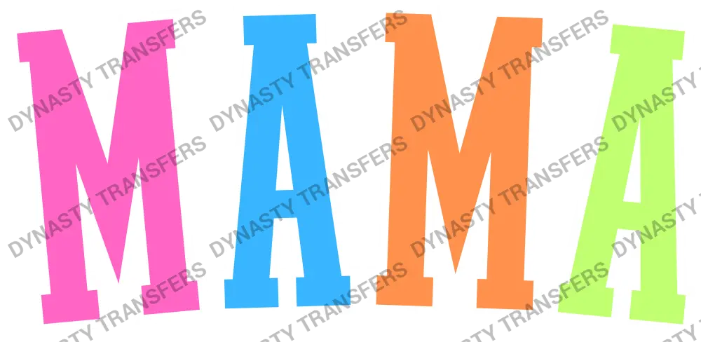MAMA - Multi-Color Varsity Letters