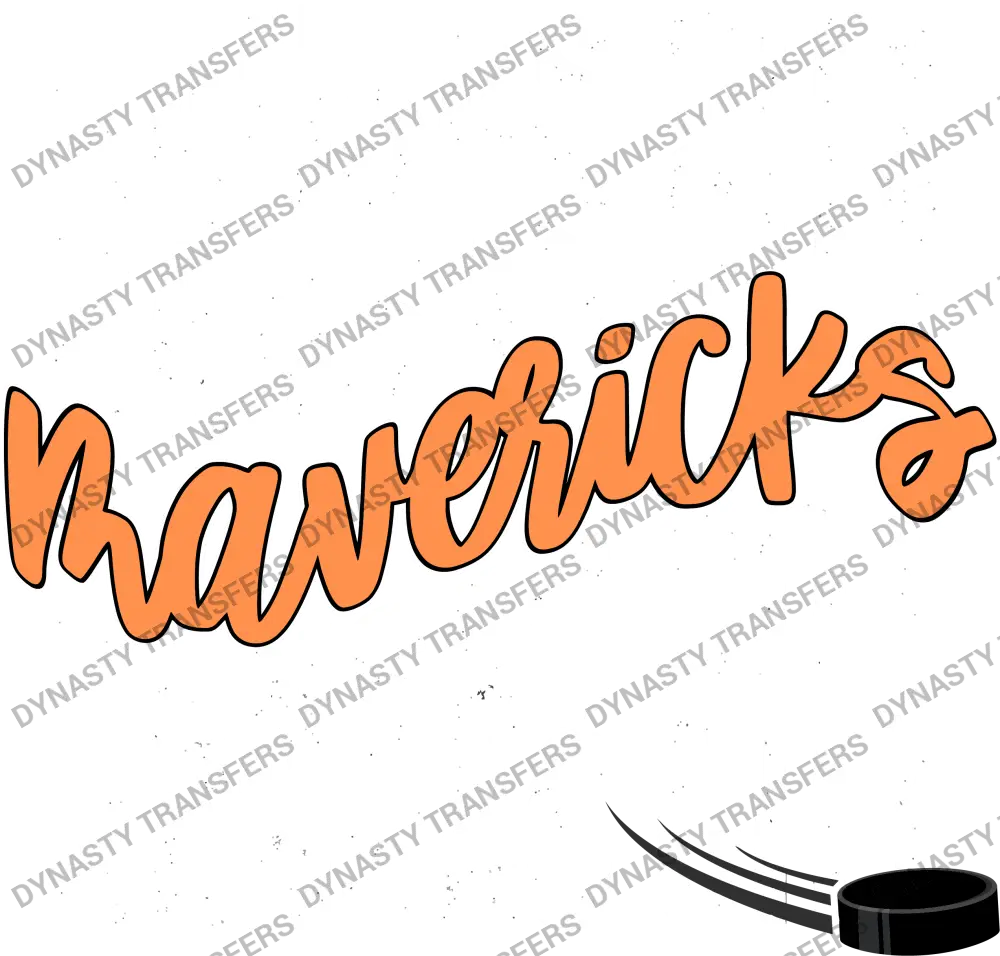 Mavericks Hockey Wavy - White