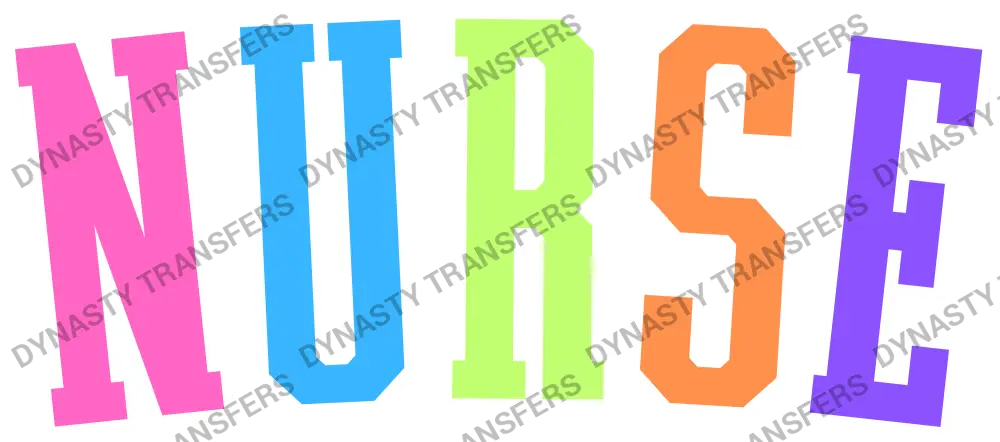 NURSE - Multi-Color Varsity Letters