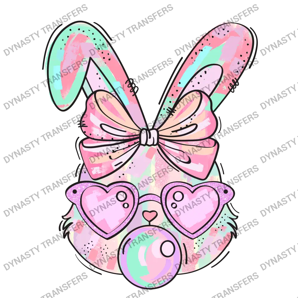 Pastel Easter Bunny Bubble