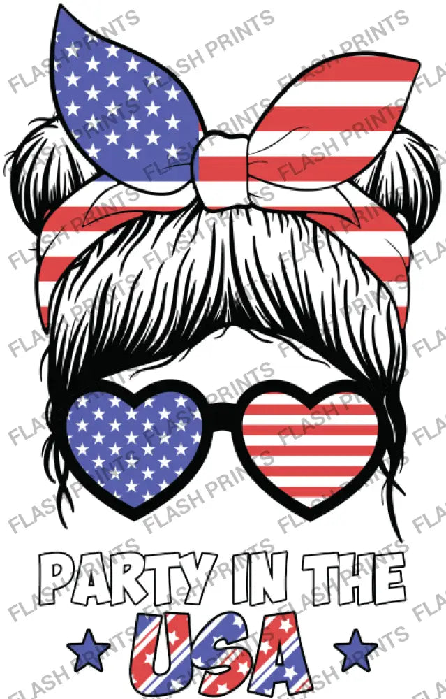 Patriotic Party Bow - Adult
