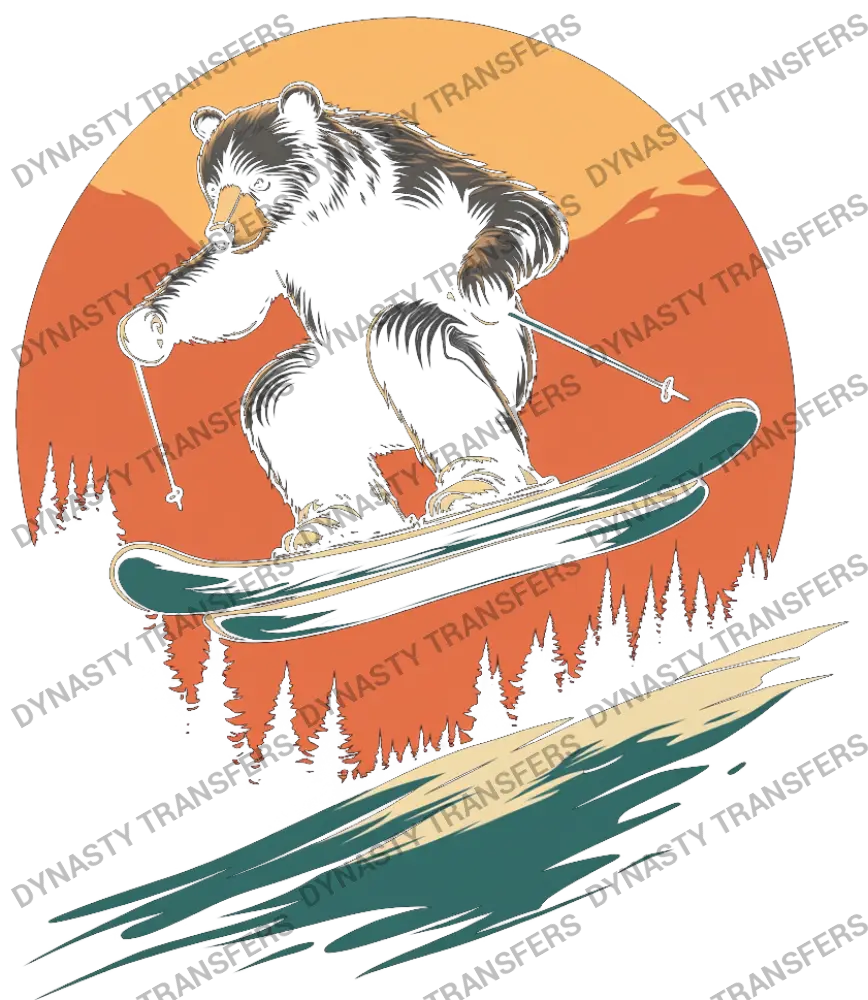 Skiing Bear