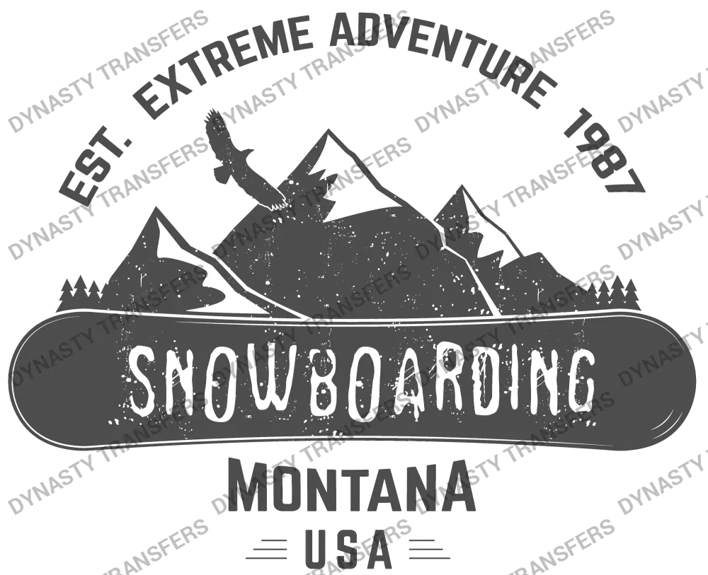 Snowboarding Montana