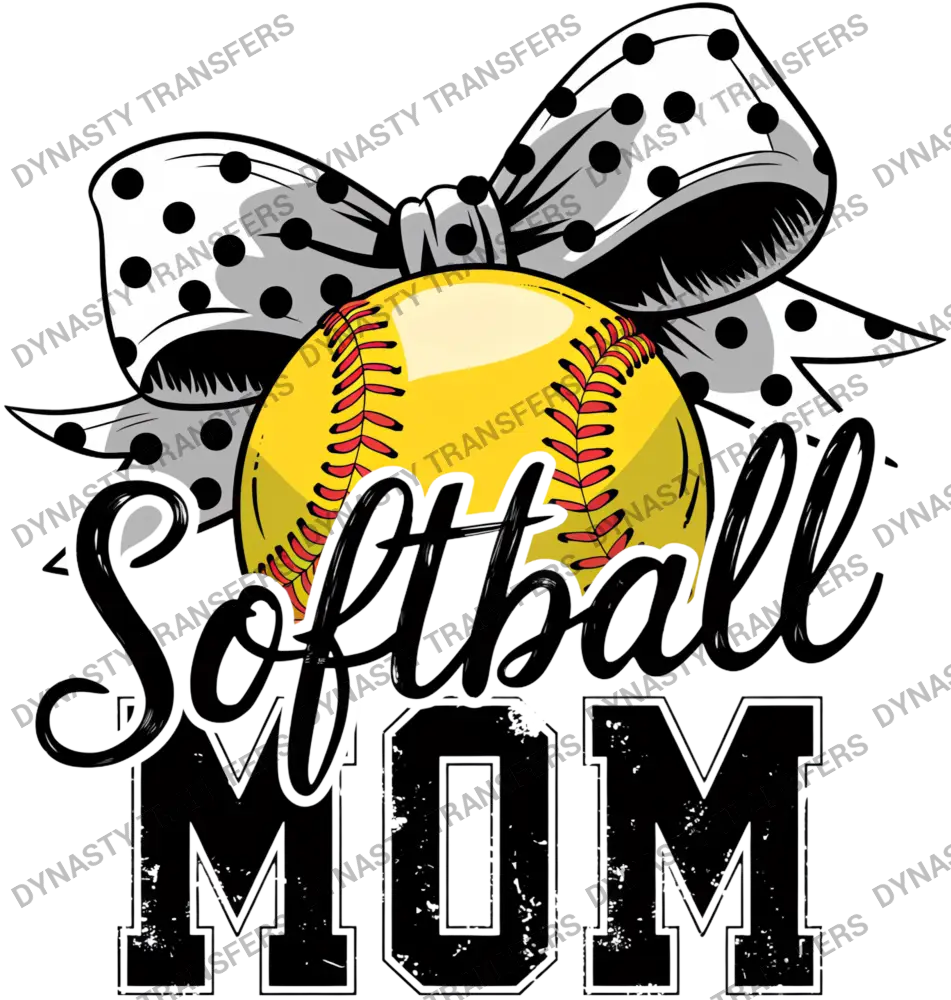 Softball Mom Bow