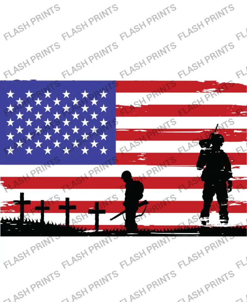 Stand for the Flag Honor the Cross - Adult