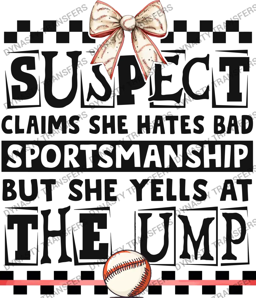 Suspect Yells At The Ump