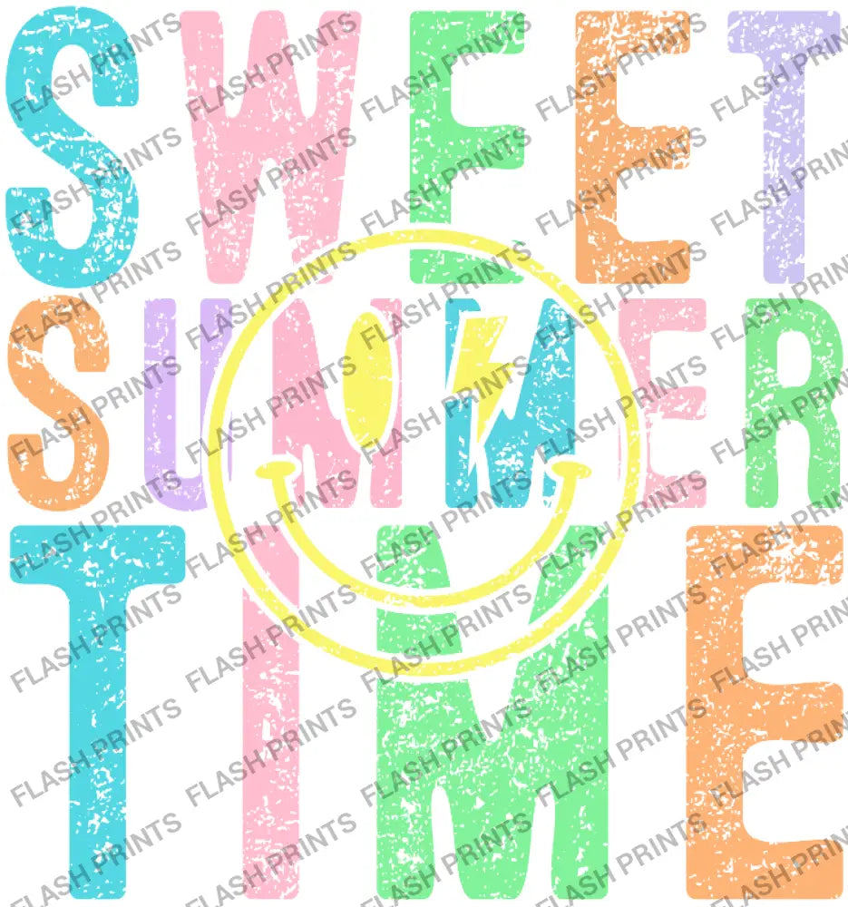 Sweet Summer Time Smiley Face - Adult