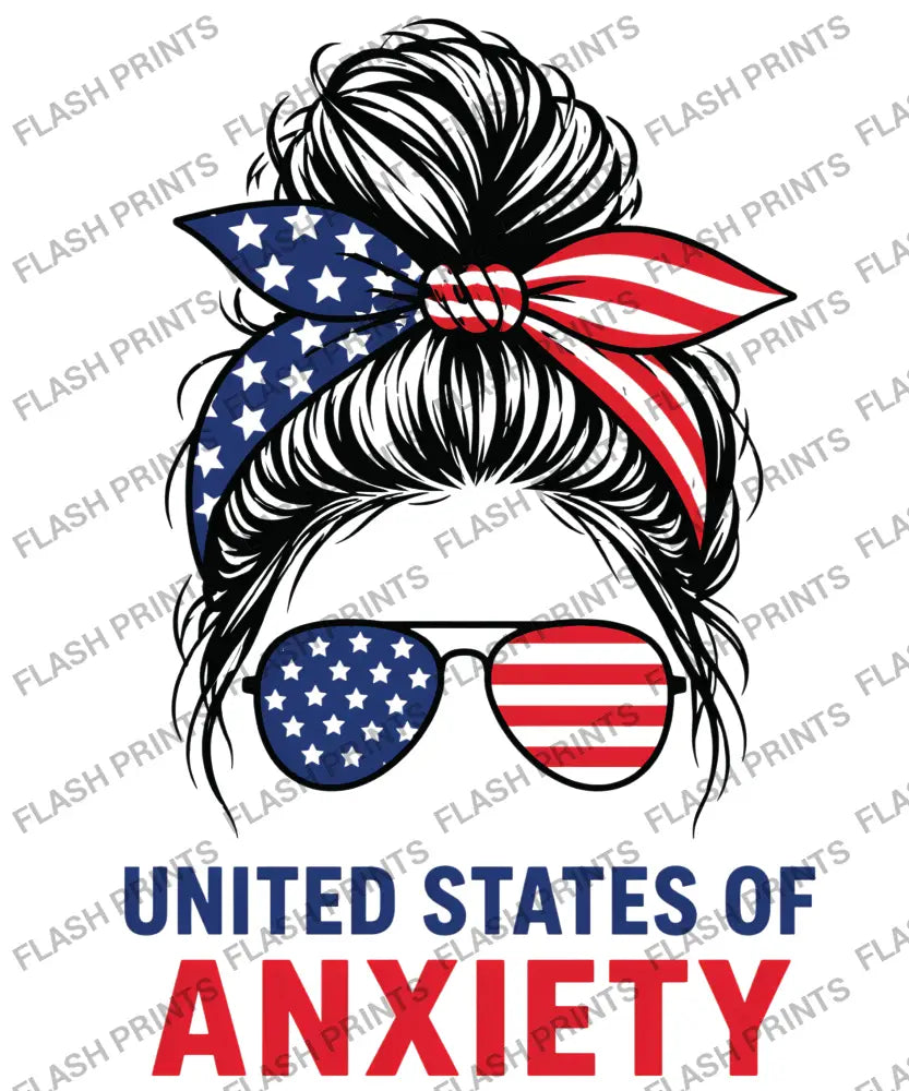 United States of Anxiety Messy Bun - Adult