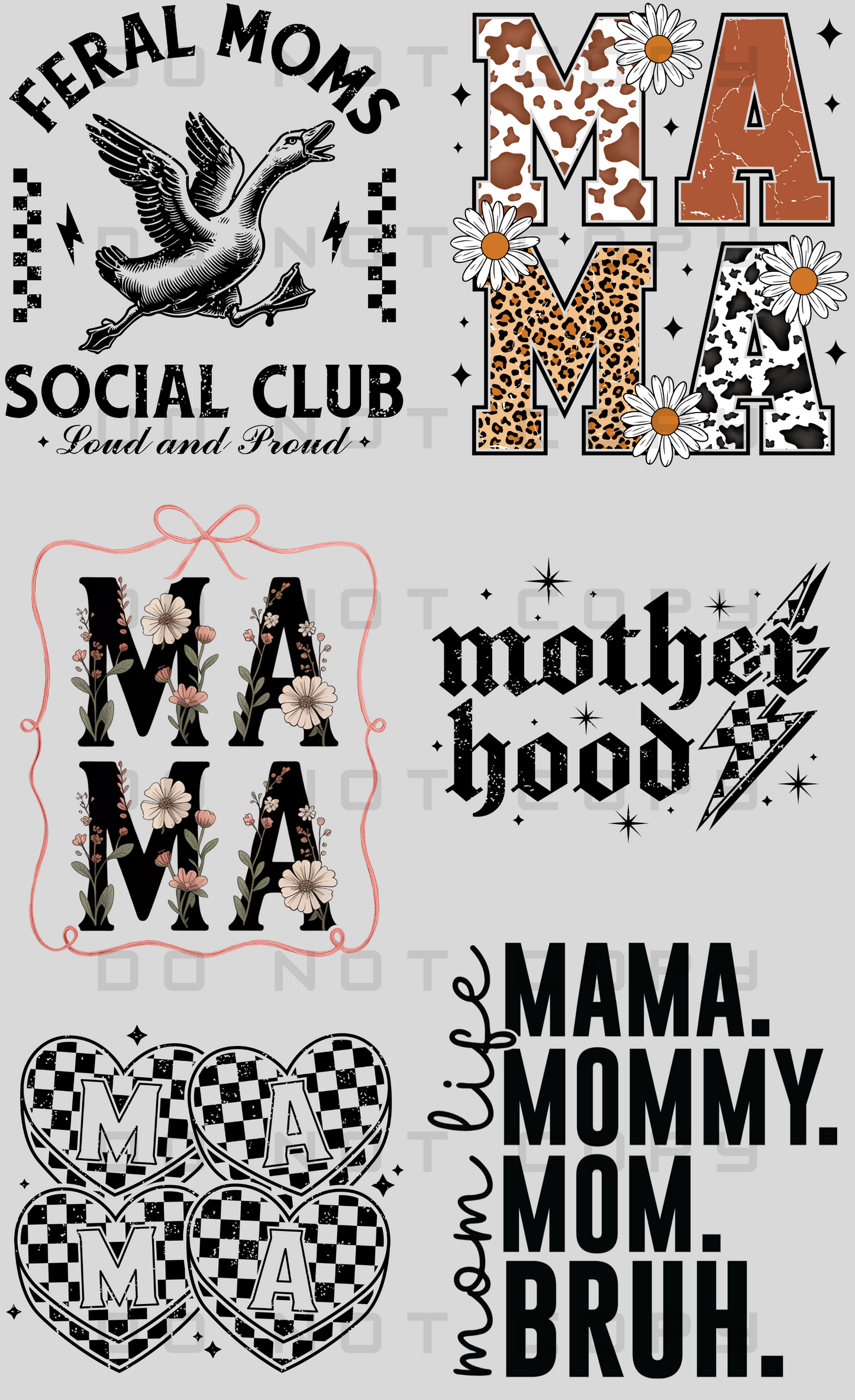 Mama Pre-Made Gang Sheet