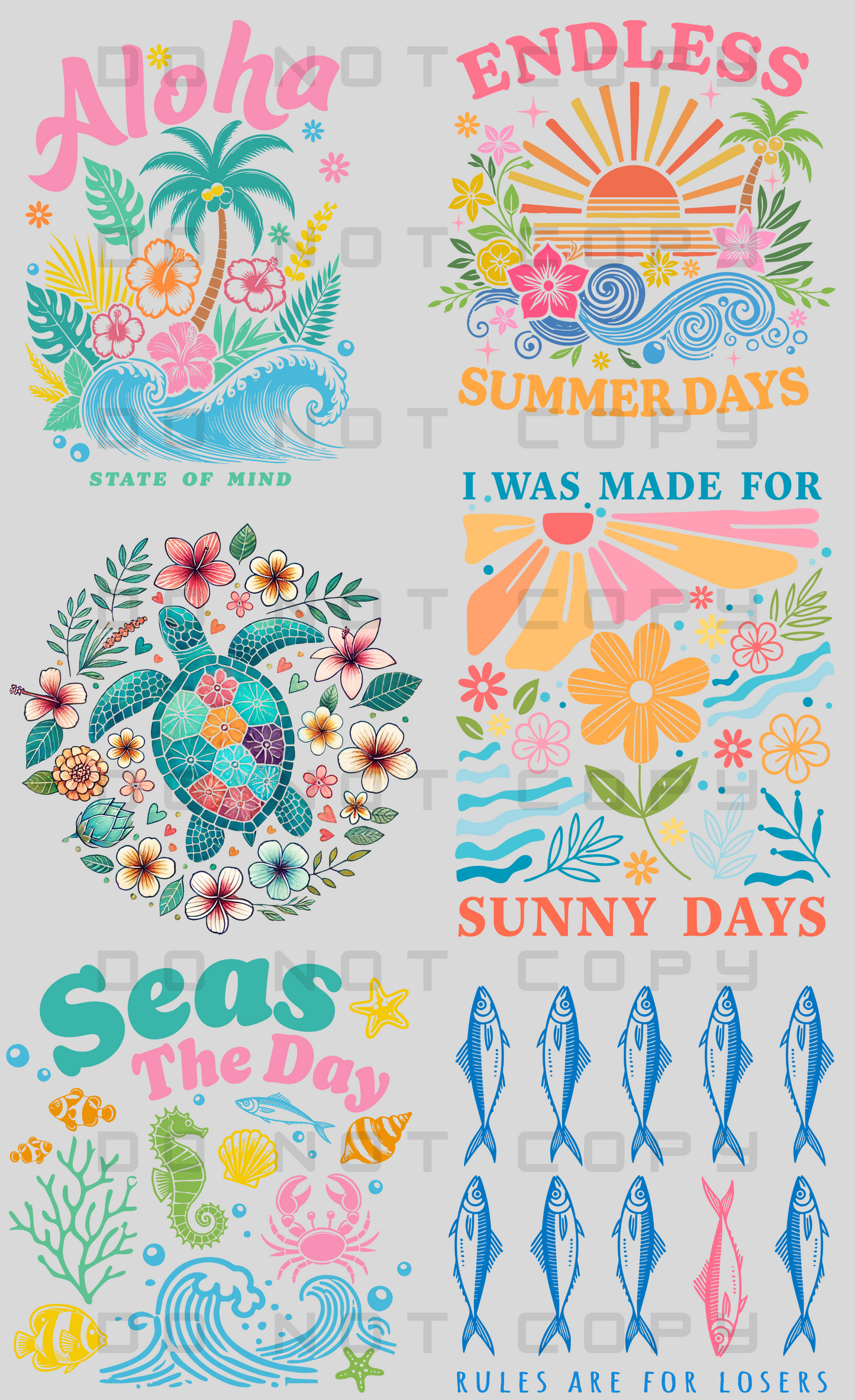 Beach Pre-Made Gang Sheet