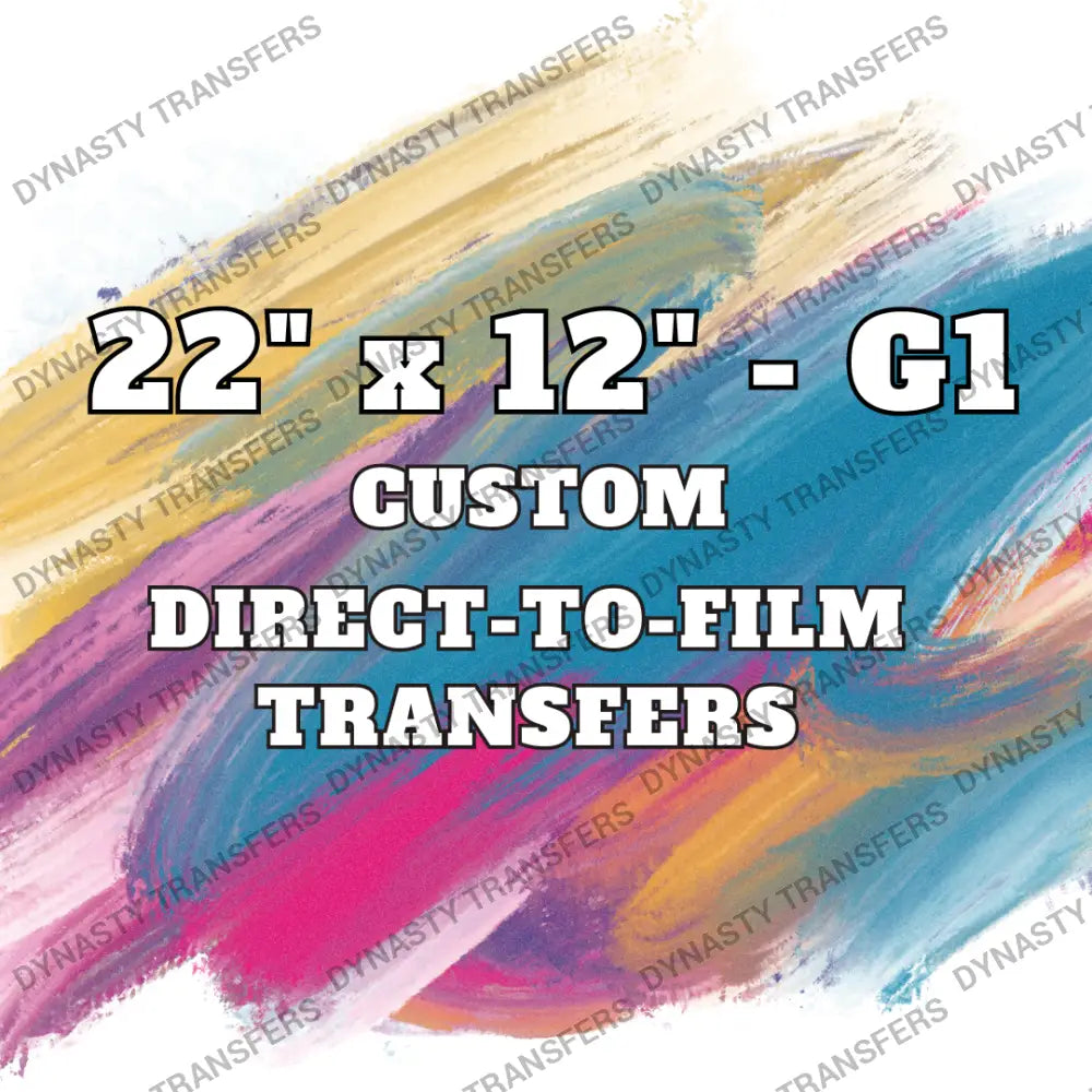 22’’ X 12’’ - G1 Dtf Gang Sheet