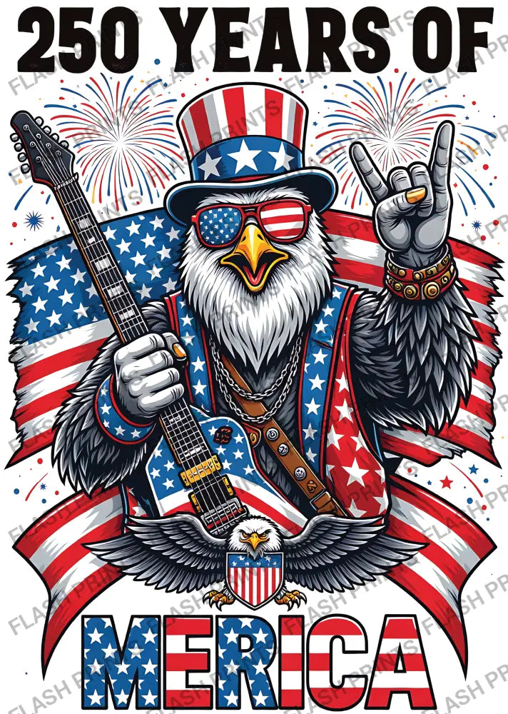 250 Years of Merica Rock Eagle - Adult