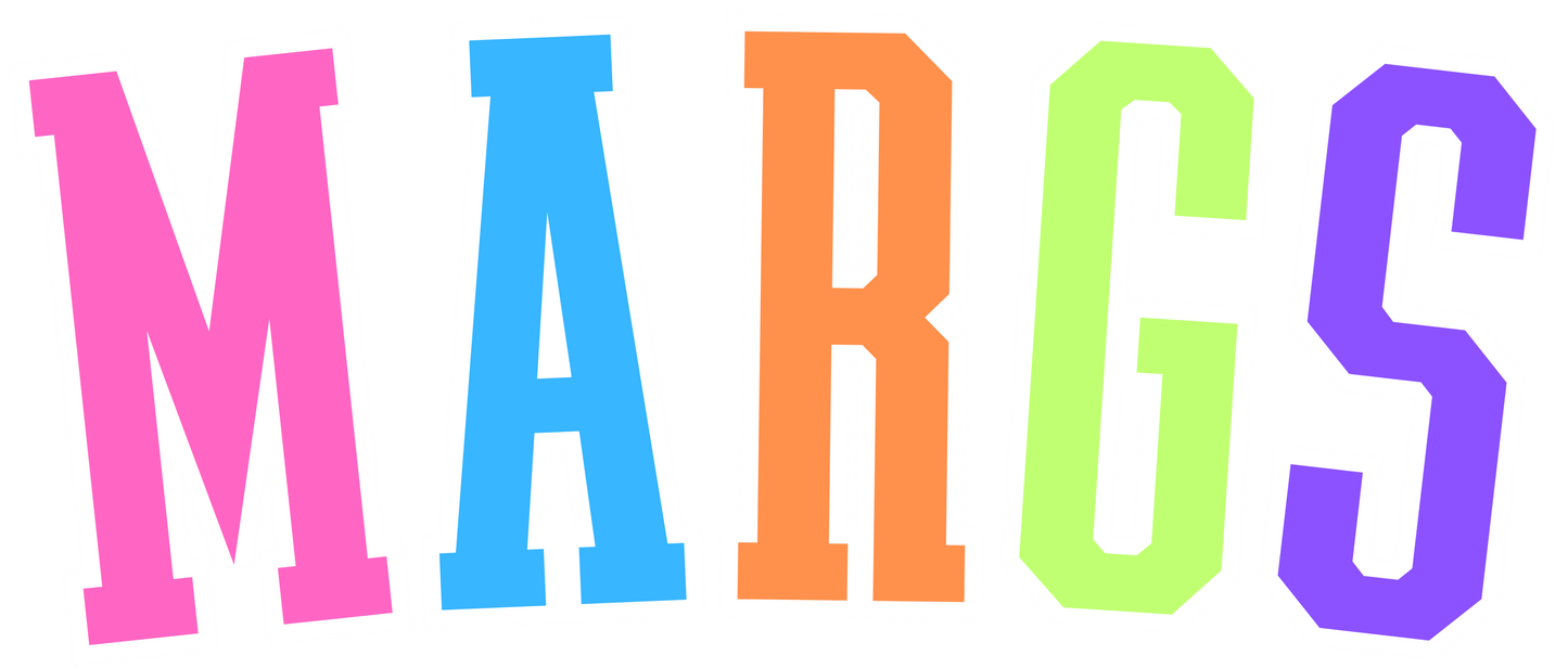 MARGS - Multi-Color Varsity Letters