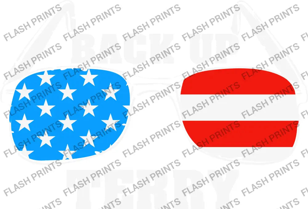Back Up Terry Patriotic Shades - Adult