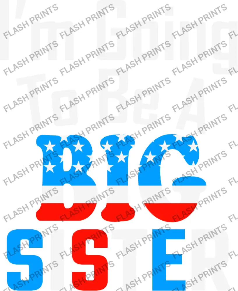 Big Sister Stars & Stripes - Adult