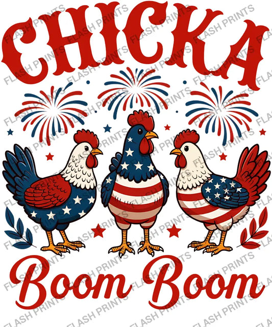 Chicka Boom Boom Patriotic Chickens - Adult