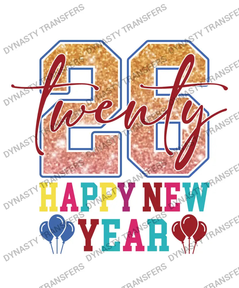 Colorful Happy New Year