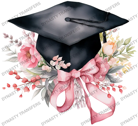 Floral Graduation Hat