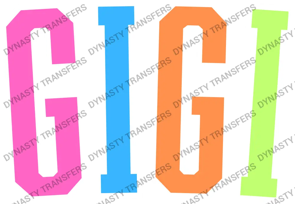 GIGI - Multi-Color Varsity Letters