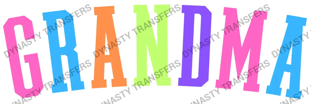 GRANDMA - Multi-Color Varsity Letters