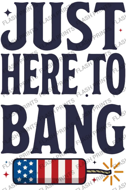 Just Here To Bang Firecracker - Adult