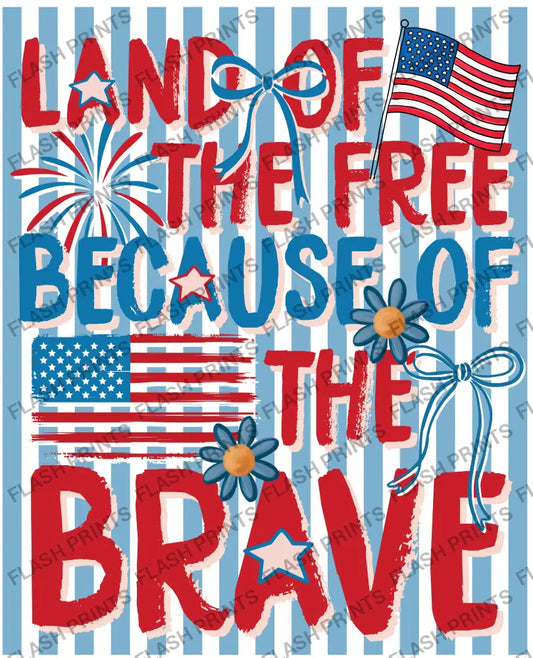 Land Of The Free Because Of The Brave - Adult