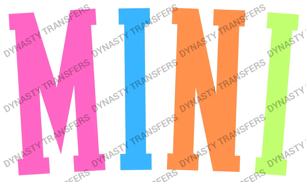 MINI - Multi-Color Varsity Letters