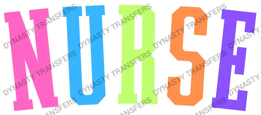 NURSE - Multi-Color Varsity Letters
