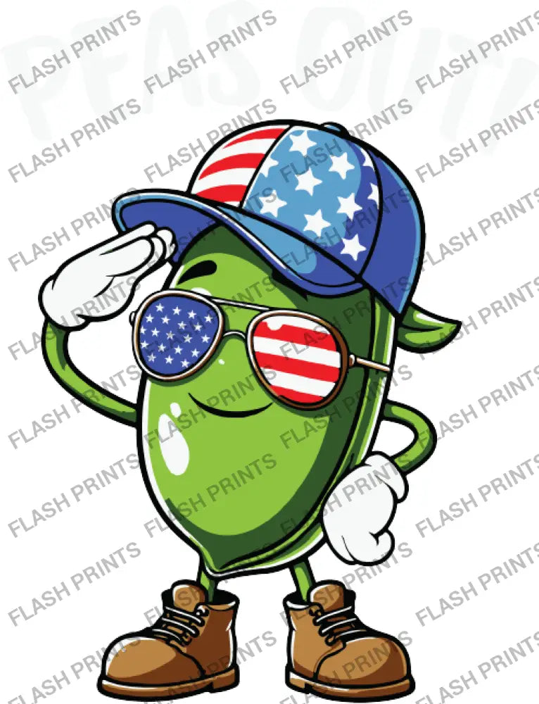 Peas Out Patriotic Pal - Adult