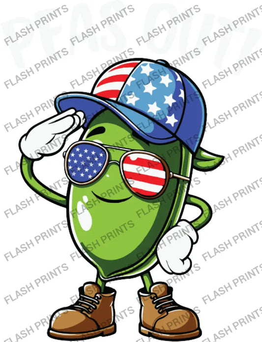 Peas Out Patriotic Pal - Adult