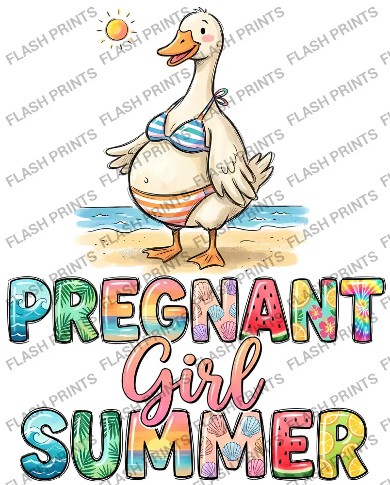 Pregnant Girl Summer - Adult