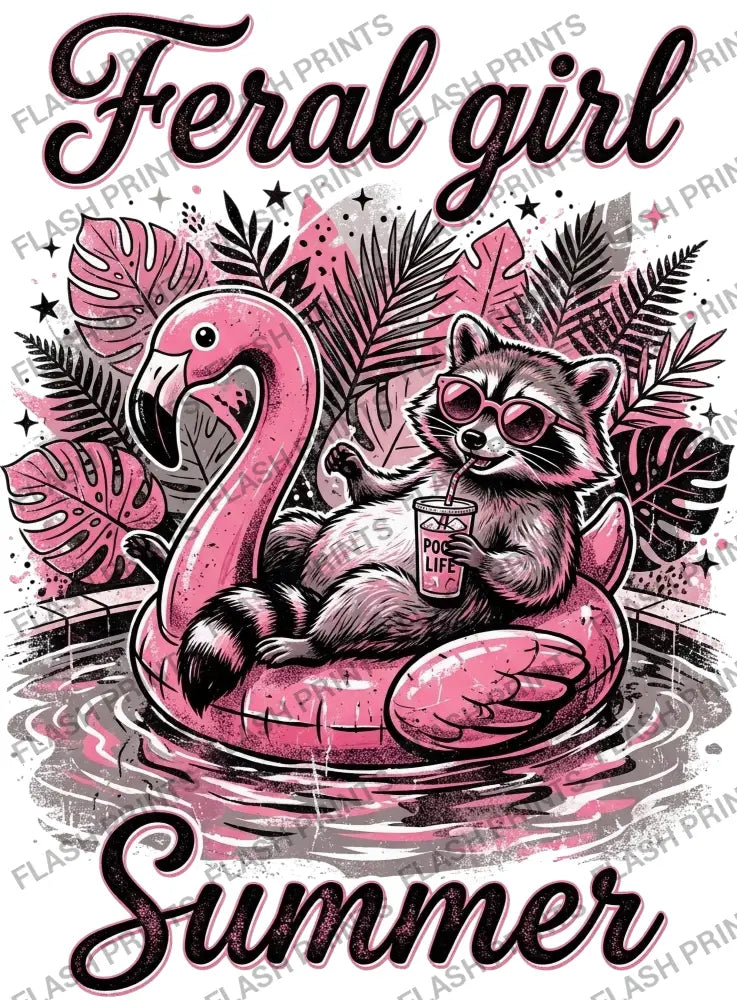 Raccoon Feral Girl Summer - Adult