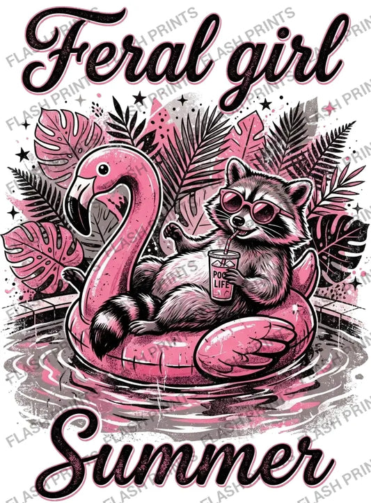 Raccoon Feral Girl Summer - Adult
