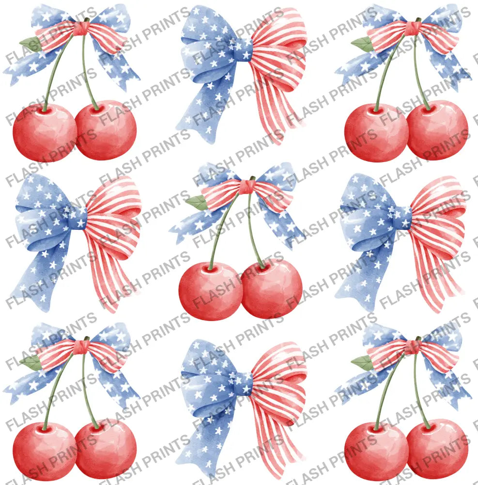 Red White & Blue Cherries - Adult