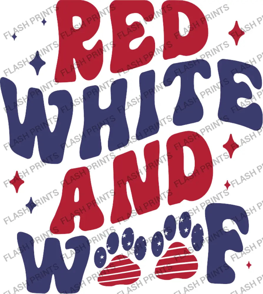 Red White & Woof Patriotic Paws - Adult
