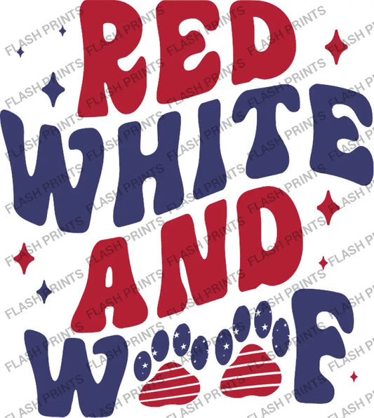 Red White & Woof Patriotic Paws - Adult