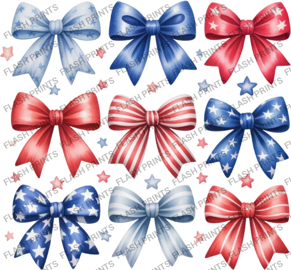 Stars & Stripes Coquette Bows - Adult
