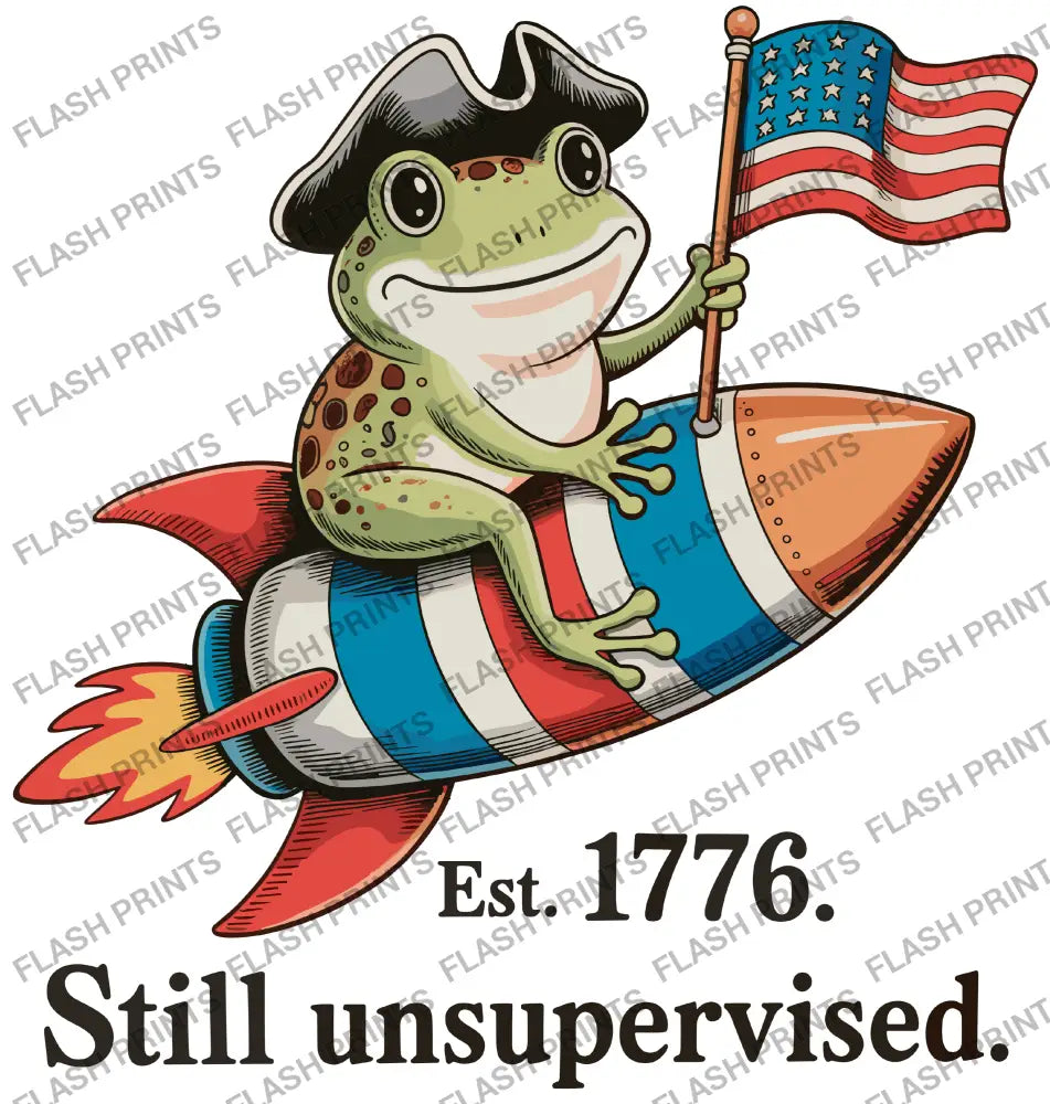 Still Unsupervised 4th Of July Frog - Adult