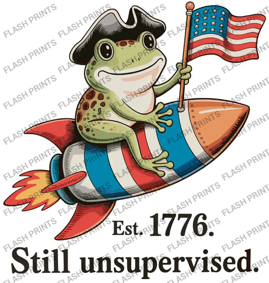 Still Unsupervised 4th Of July Frog - Adult