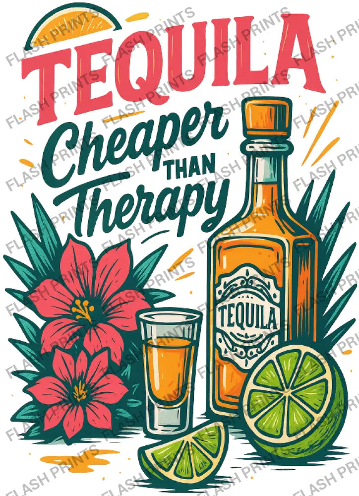 Tequila Cheaper Than Therapy - Adult